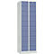 Lockerkast, plaatstaal, deuraanslag rechts, cilinderslot, 20 vakken, B 600 x H 1800 mm, lichtgrijs RAL 7035/lichtblauw RAL 5014