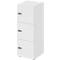 Lockerkast Topas Line, 3 dossierhoogtes, 3 compartimenten, cijferslot, B 400 x D 420 x H 1100 mm, wit/wit