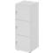 Lockerkast Topas Line, 3 dossierhoogtes, 3 vakken, cilinderslot, B 400 x D 420 x H 1100 mm, grijs/grijs