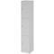 Lockerkast Topas Line, 6 dossierhoogtes, 3 compartimenten, cijferslot, B 400 x D 420 x H 2156 mm, grijs/grijs