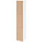 Lockerkast Topas Line, 6 dossierhoogtes, 3 compartimenten, cilinderslot, B 400 x D 420 x H 2156 mm, wit/eiken