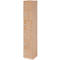 Lockerkast Topas Line, 6 dossierhoogtes, 6 compartimenten, cijferslot, B 400 x D 420 x H 2156 mm, notenhout/walnoot