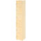 Lockerkast Topas Line, 6 dossierhoogtes, 6 vakken, cilinderslot, B 400 x D 420 x H 2156 mm, esdoorn/mapulier
