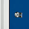 Lockerzuil, met cilinderslot, lichtgrijs/gentiaanblauw