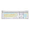 LogicKeyboard Dyslexie ALBA Slimline - Tastatur - Mac - USB - QWERTY - Englisch