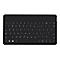 Schwarze Tastatur mit weiÃŸen Tasten auf weiÃŸem Hintergrund. Tastenbeschriftungen sind gut sichtbar. Das Logo 'Logitech' ist oben rechts.