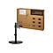 LogiLink - Aufstellung - neigbar - für Monitor / Curved-Monitor - Stahl, Kunststoff - Schwarz