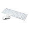 LogiLink Combo Set with Autolink - Tastatur-und-Maus-Set - kabellos - 2.4 GHz - Deutsch - weiß