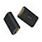 Zwei schwarze LogiLink DisplayPort-Adapter mit goldenen Anschlüssen vor weißem Hintergrund.