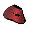 LogiLink Ergonomic Vertical - vertikale Maus - 2.4 GHz - Rot