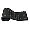 LogiLink Flexible Waterproof - Tastatur - PS/2, USB - QWERTZ - Deutsch - Schwarz