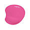 LogiLink GEL Mouse Pad with Wrist Rest Support - Mauspad mit Handgelenkpolsterkissen - pink