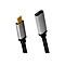 LogiLink USB-C Verlängerungskabel mit goldenem Stecker und grauen Gehäusen vor weißem Hintergrund.