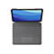 Logitech Combo Touch - Tastatur und Foliohülle - mit Trackpad - hintergrundbeleuchtet - Apple Smart connector - QWERTZ