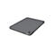 Graue Tablet-Hülle mit Logitech-Logo. Auf weißem Hintergrund.