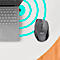 Logitech draadloze muis Marathon M705, voor rechtshandigen, ergonomisch, 7 knoppen &amp; scrollwiel, 1000 dpi, tot 10 m, incl. Unifying-ontvanger &amp; batterijen, zwart