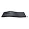 Ergonomische Tastatur mit geschwungener Form, Handauflage und Funk-EmpfÃ¤nger. Tasten in Schwarz.