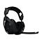 Schwarzes Headset mit Mikrofon. Beide Ohrmuscheln sind gepolstert, der BÃ¼gel ist verstellbar.