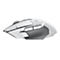 Souris de jeu blanche avec des accents gris. Boutons latéraux et logo visibles. L'étiquetage G5 et G4 est lisible.