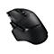 Schwarze Gaming-Maus von Logitech, G-Logo, mehrere Tasten, ergonomisches Design.