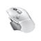 Eine weiÃŸe Gaming-Maus von Logitech. Die Maus hat ein graues Scrollrad und das Logo G.