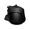 Schwarze Gaming-Maus mit dem Logo G von Logitech. Sie hat mehrere Tasten und ein ergonomisches Design.