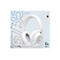 WeiÃŸes Gaming-Headset G735 von Logitech mit Mikrofon, abgebildet vor blauem Hintergrund, Schriftzug G735 und Logitech-Logo.