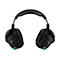 Schwarzes Gaming-Headset. Die Ohrmuscheln und der Bügel sind gepolstert.