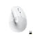 Logitech Lift Vertical Ergonomic Mouse - vertikale Maus - Bluetooth, 2.4 GHz - Off-White