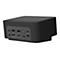 Schwarzer WÃ¼rfel mit AnschlÃ¼ssen. USB, USB-C, HDMI und DisplayPort-AnschlÃ¼sse.
