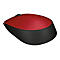 Logitech M171 - Maus - 2.4 GHz - Schwarz, Rot
