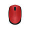 Logitech M171 - Maus - 2.4 GHz - Schwarz, Rot