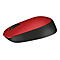 Logitech M171 - Maus - 2.4 GHz - Schwarz, Rot