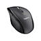 Drahtlose Maus in Schwarz mit Logitech-Logo und Seitengriff. Die Maus ist auf weiÃŸem Hintergrund abgebildet.