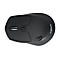Draufsicht einer schwarzen Logitech-Maus mit den Tasten 1, 2, 3 und dem Logitech-Schriftzug.