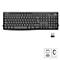 Logitech MK370 Tastatur-Maus-Set, Silent-Touch-Technologie, spritzwassergeschützt, 8 Sondertasten, schwarz