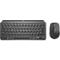 Logitech MX Keys Mini Tastatur-Maus-Set, Bluetooth, Hintergrundbeleuchtung, QWERTZ-Layout, graphit