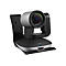 Webcam, silber-schwarz, mit Objektiv, auf Halterung. Aufschrift: Logitech. Mit HD-1080p und 10x Zoom.