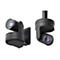 Deux webcams noires, une sur un support, une sur un bras, toutes deux avec le logo Logi.
