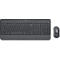 Logitech Signature Combo MK650 voor zakelijk toetsenbord en muis, draadloos, QWERTZ, polssteun, 2 verbindingsmodi, zwart