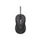 Drahtlose, dunkelgraue Maus, Marke Logitech, mit Scrollrad und Logo auf weißem Hintergrund.