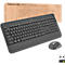 Logitech Signature MK650 Ensemble clavier et souris, Bluetooth 5.1, SmartWheel, technologie Silent-Touch, QWERTZ, noir