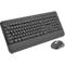 Logitech Signature MK650 Ensemble clavier et souris, Bluetooth 5.1, SmartWheel, technologie Silent-Touch, QWERTZ, noir