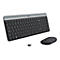 Logitech Slim Wireless Combo MK470 - Tastatur-und-Maus-Set - kabellos - 2.4 GHz - QWERTY - Italienisch