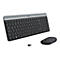 Logitech Slim Wireless Combo MK470 - Tastatur-und-Maus-Set - kabellos - 2.4 GHz - QWERTZ - Deutsch