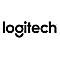 Schwarzes Logitech-Logo auf weißem Hintergrund.