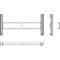 Longitudinal bracing, L 1283 mm
