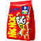 Sachet rouge de chips "Nic Nac's Big". "Big Double Size" en jaune, snacks illustrés. Avec Nutri-Score.