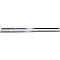 Lot complet seau à roulettes double-bac chrome, 2 seaux de 15 L, manche chromé en 2 parties + 10 franges