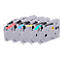 Lot de 5 rubans de lettrage compatibles avec le ruban de lettrage Brother TZe-231/431/531/631/731, noir, L 8 m x l 12 mm